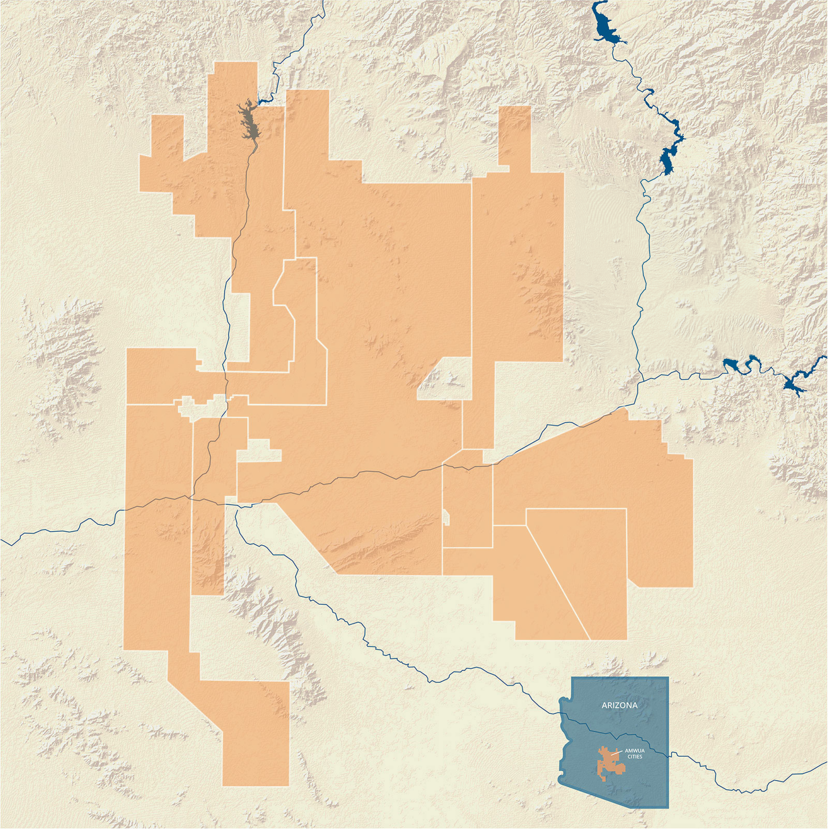 A map of AZ